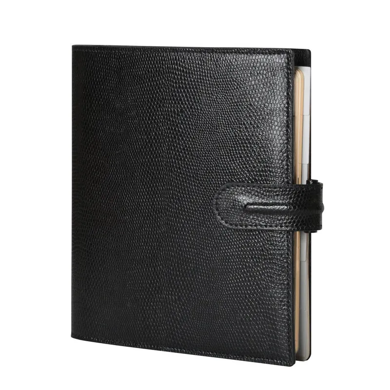 Organiseur MIGNON AK17 - 16,8 x 18,5 cm - 1 semaine sur 2 pages - Orientation verticale - Bornéo noir