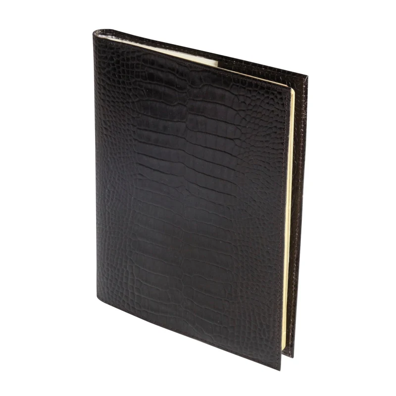 Agenda MIGNON A22 - 16 x 23,2 cm - 1 semaine sur 2 pages - Orientation verticale - Croco Savannah noir