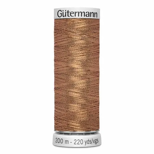 Gütermann | Fil Dekor Métallique | 200 m | #36 | Bronze