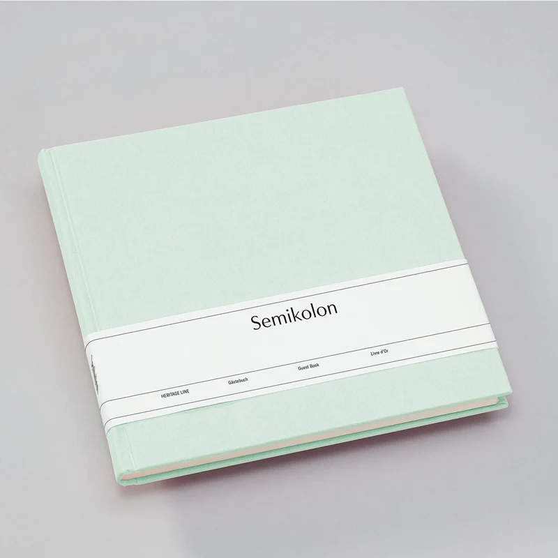 Livre d'Or SEMIKOLON - 25 x 23 cm - Uni - Moss