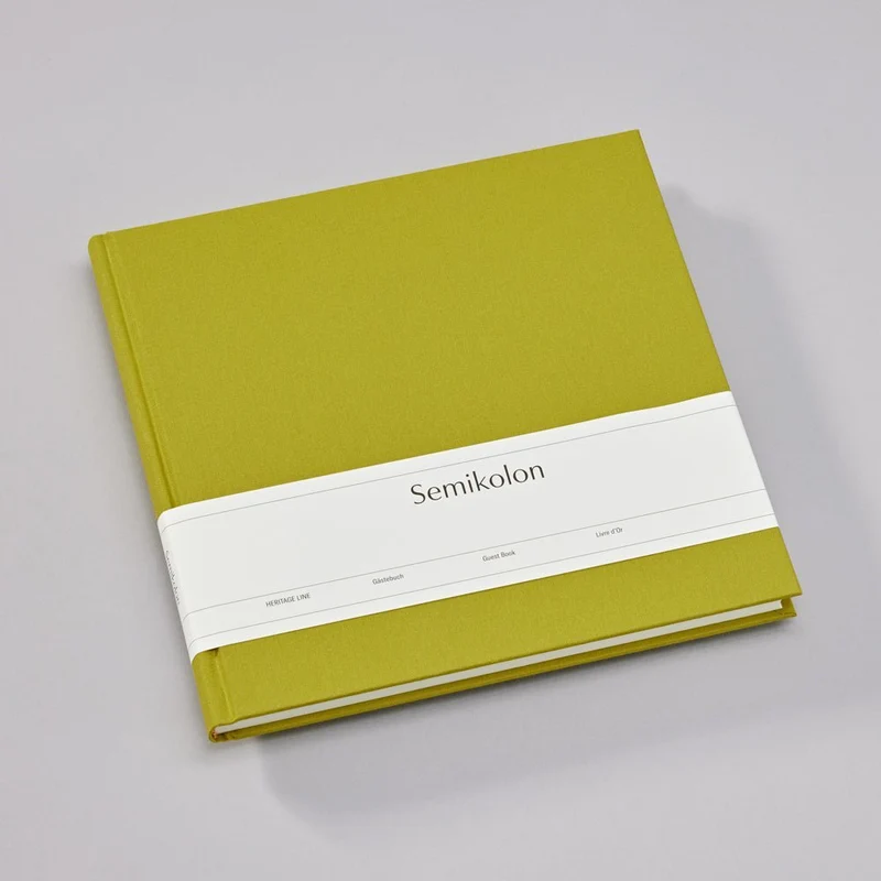 Livre d'Or SEMIKOLON - 25 x 23 cm - Uni - Matcha