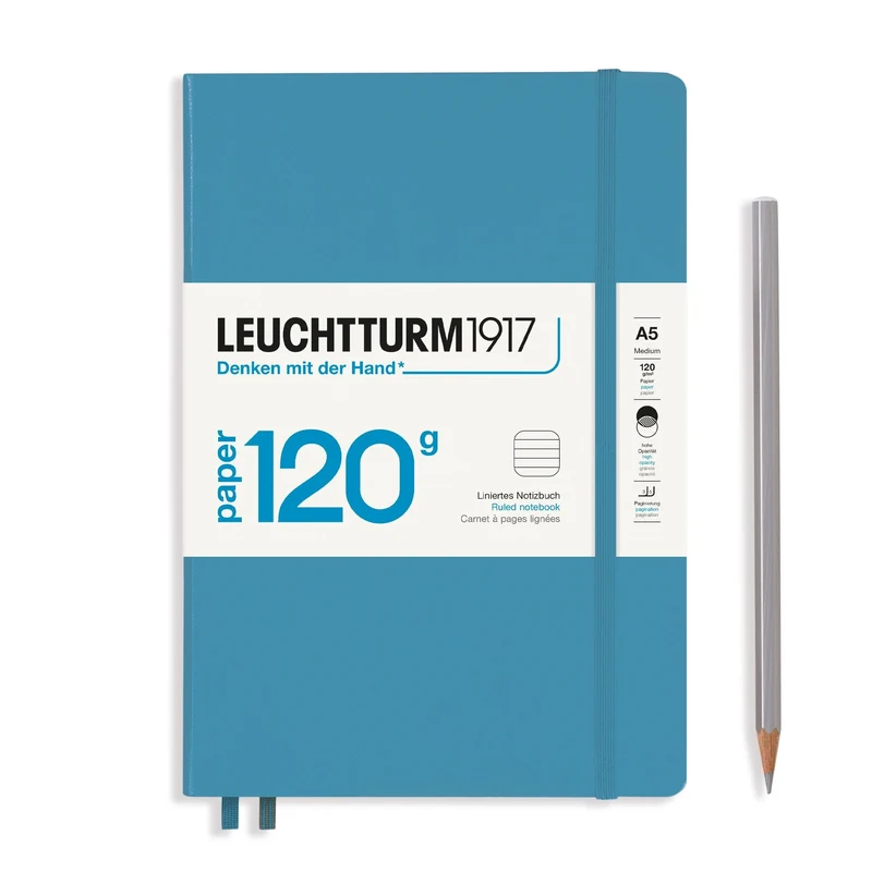 Carnet LEUCHTTURM1917 Edition 120G - A5 - Hardcover - Ligné - Nordic Blue