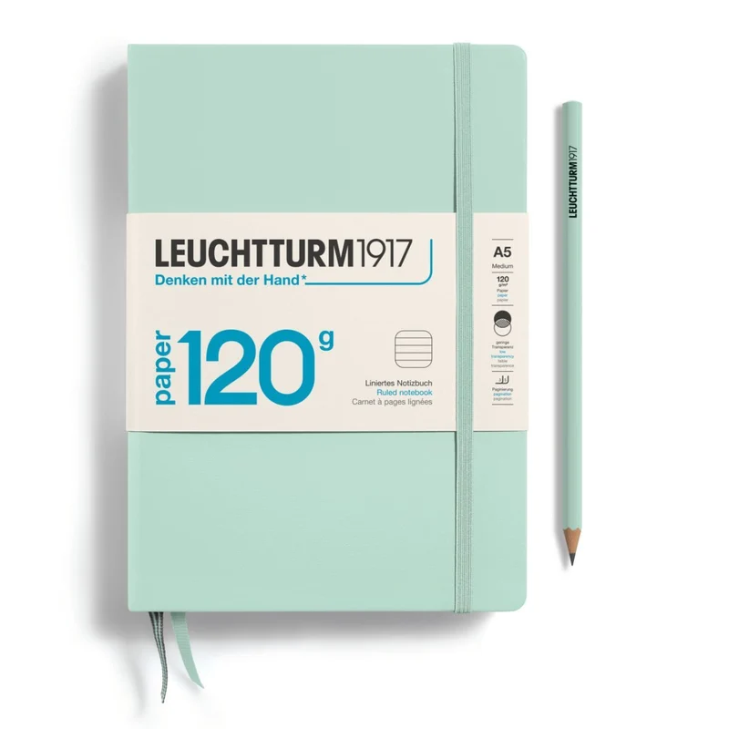 Carnet LEUCHTTURM1917 Edition 120G - A5 - Hardcover - Ligné - Mint Green