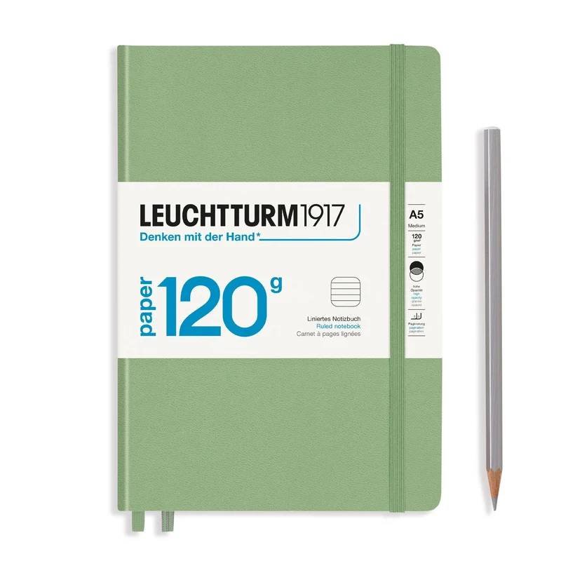 Carnet LEUCHTTURM1917 Edition 120G - A5 - Hardcover - Ligné - Sage