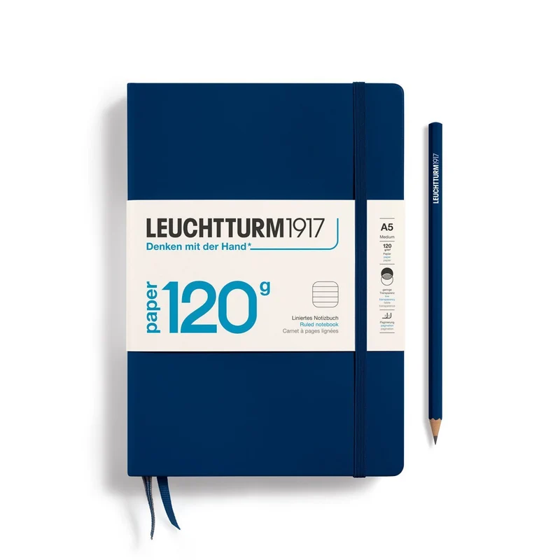 Carnet LEUCHTTURM1917 Edition 120G - A5 - Hardcover - Ligné - Navy