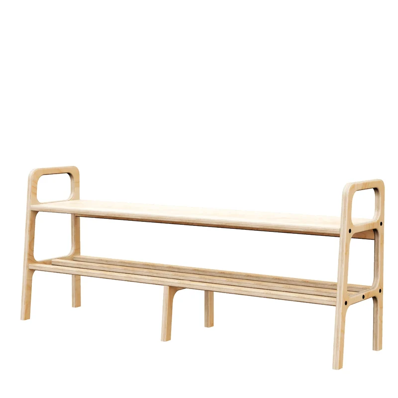 Long Entryway Bench with Cushion · 120–150 cm