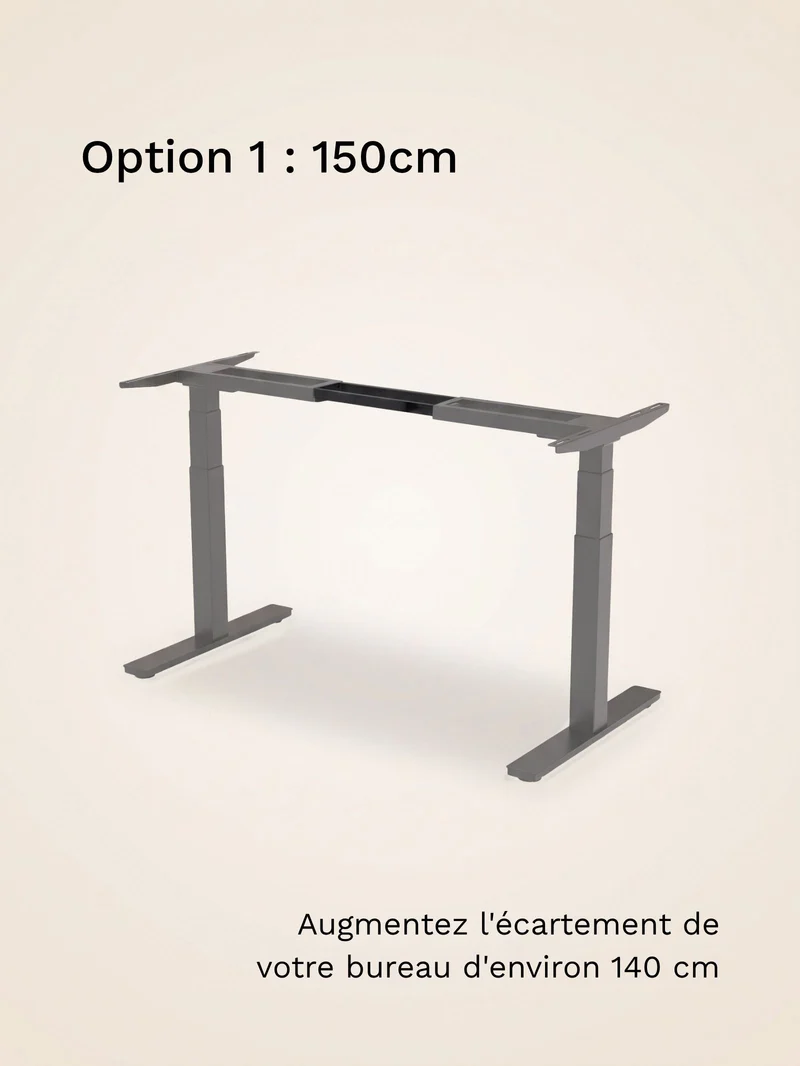 Kit d'extension de poutre pour bureau Assis Debout