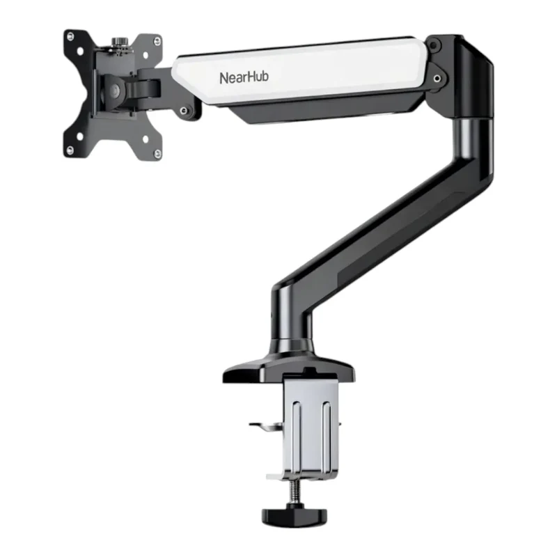 Bras écran PC Kineos-1 en Aluminium - Ressort à gaz Premium - Ergonomie & Gain de place