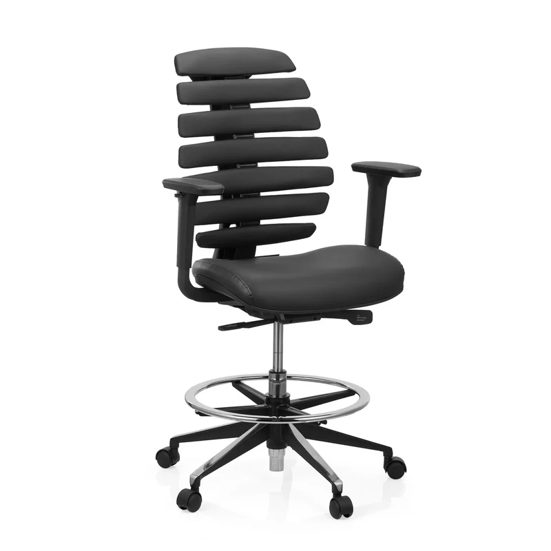 ERGO LINE II WORK | Cuir - Chaise de comptoir