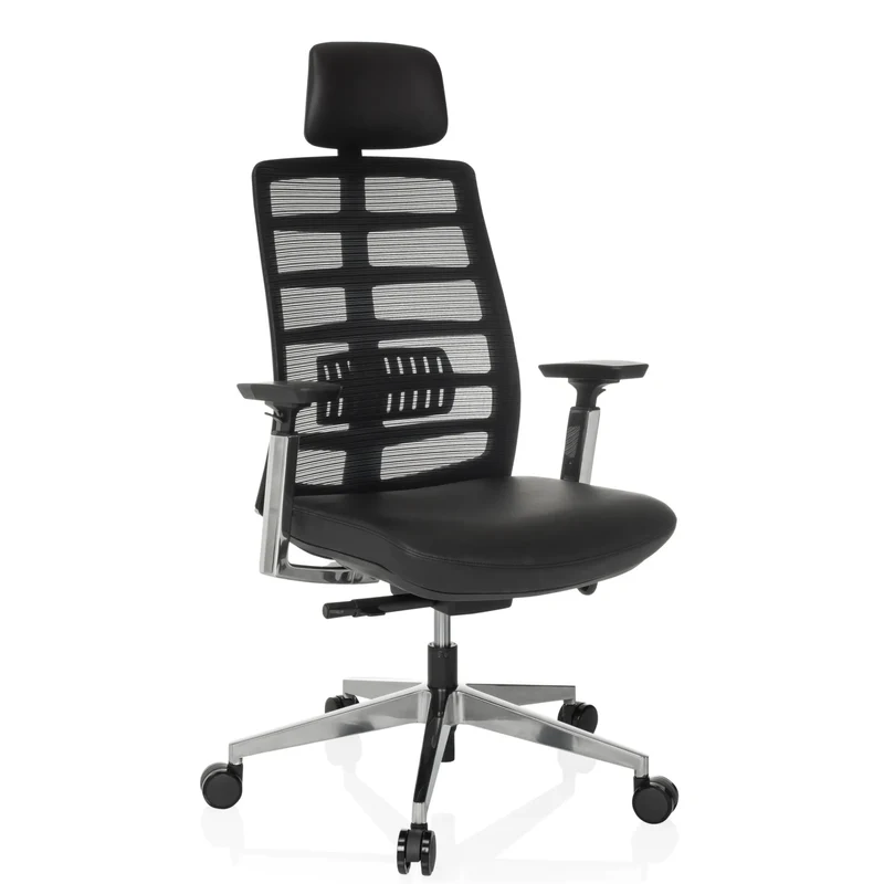 SPINIO ELITE L cuir/tissu maille - Siège de bureau haut de gamme