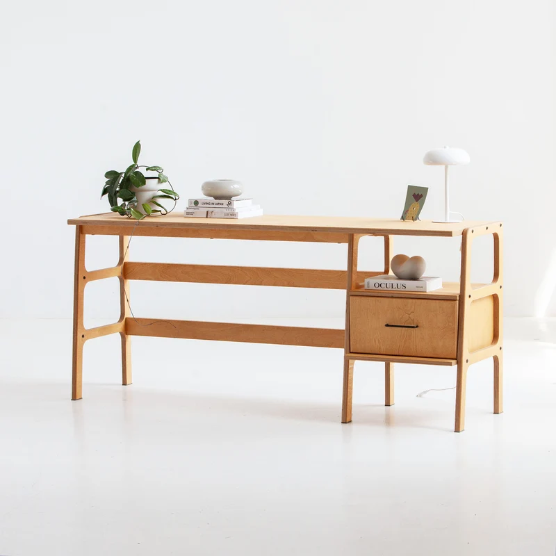 Mid-Century Desk · 180 cm · 1 Drawer