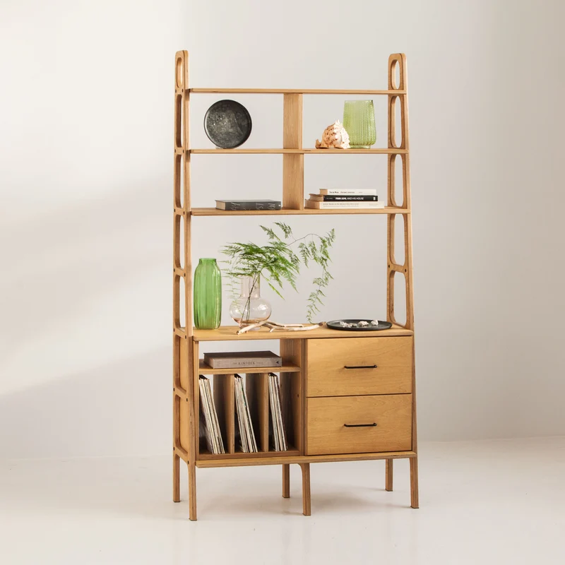 Maxi Bookcase · 97 cm · Vinyl + Drawers