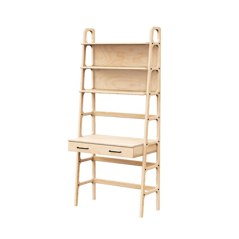Mid-Century Desk with Shelves & Drawers · Maxi · 190 cm