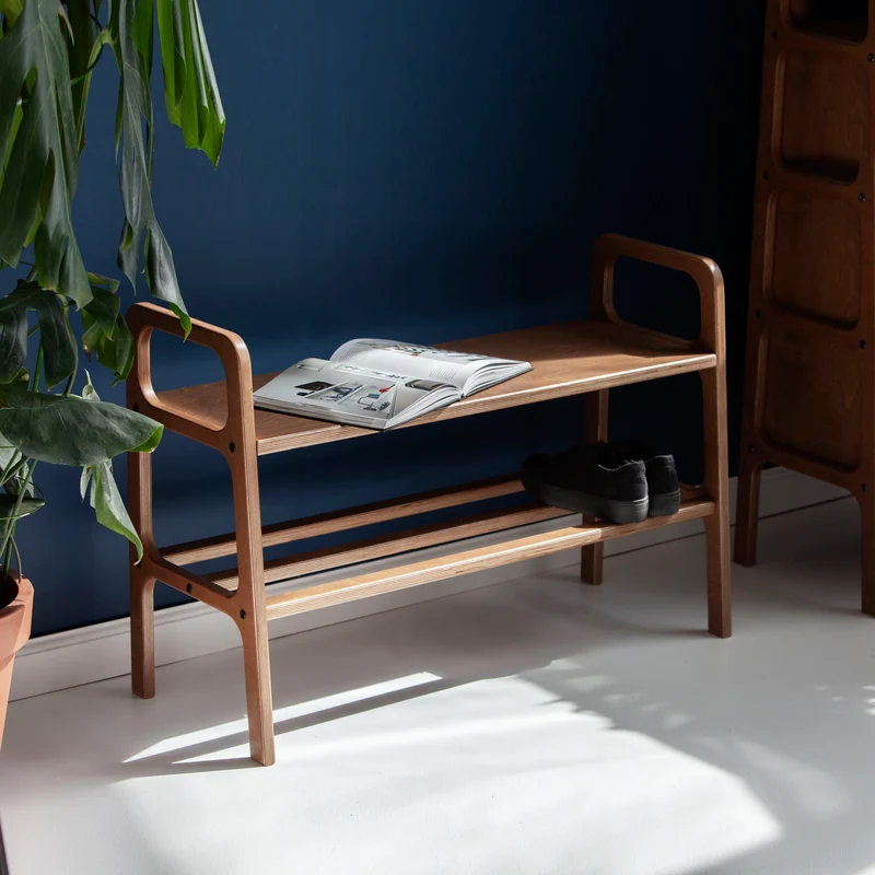 Japandi Shoe Bench