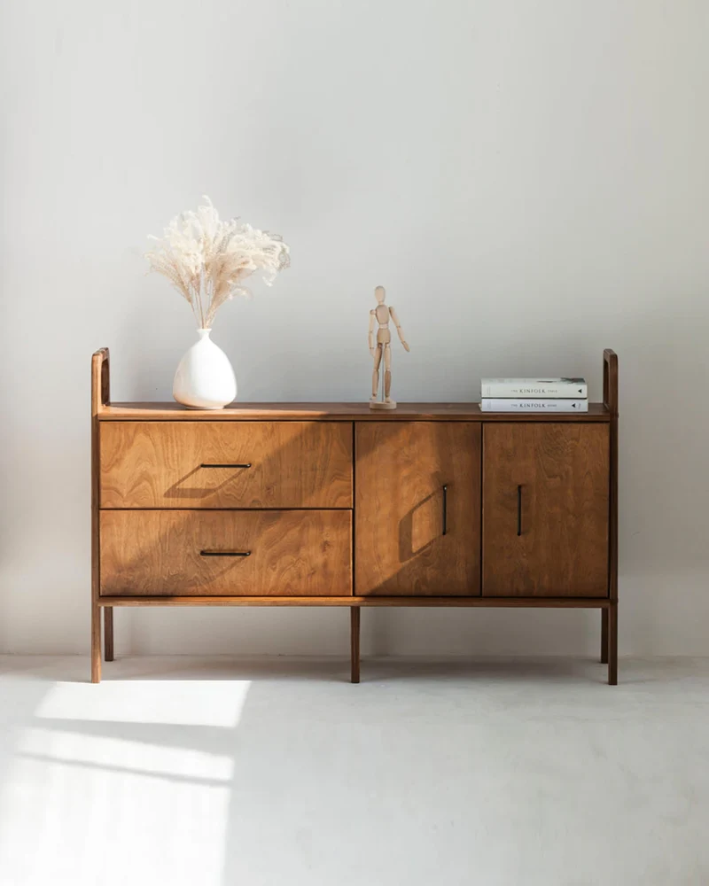 Mid-Century Credenza · Drawer & Cabinet · 143 cm