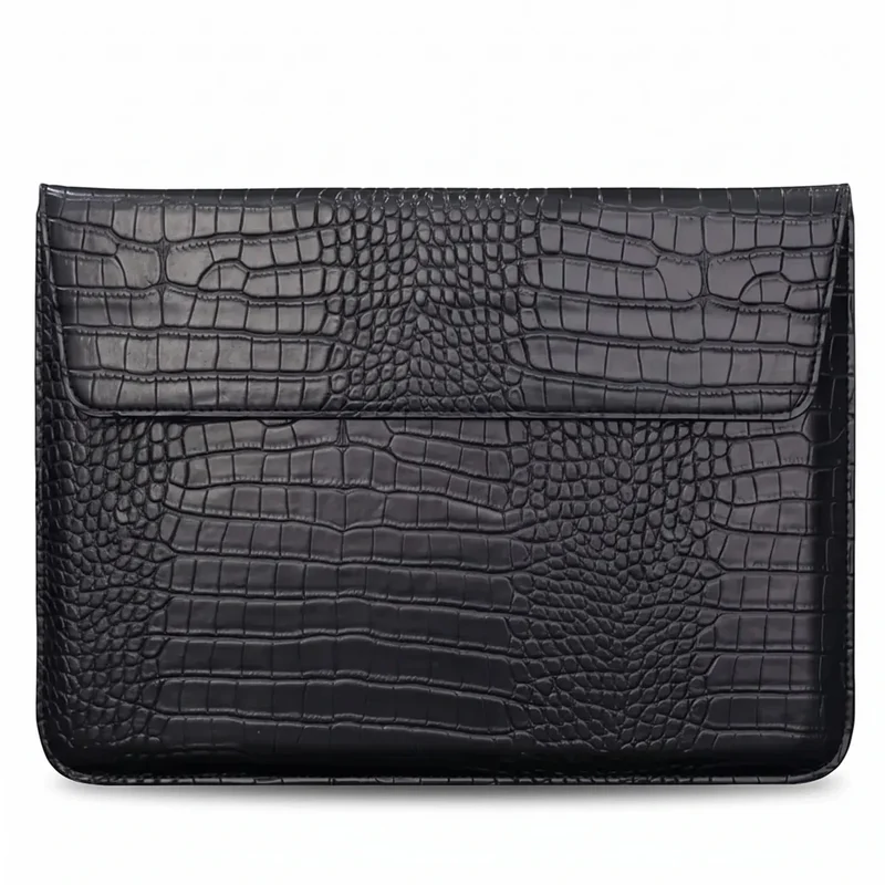 Pochette ordinateur CrocoTilt - Inclinaison Ergonomique & Protection Crocodile