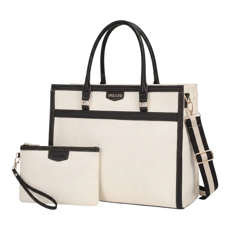 Sac ordinateur femme Duetto - Cabas 2-en-1 avec Pochette