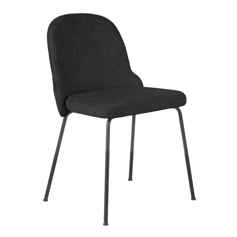 BELLA BLACK S - Chaise à quatre pieds