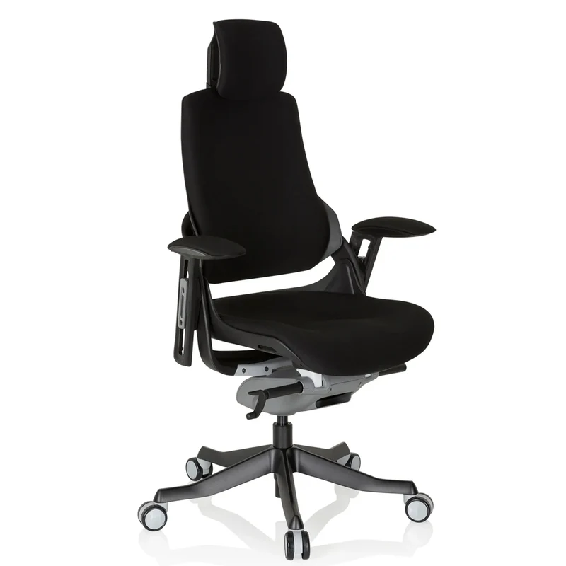 SPEKTRE BLACK tissu - Siège de bureau de qualité professionnelle