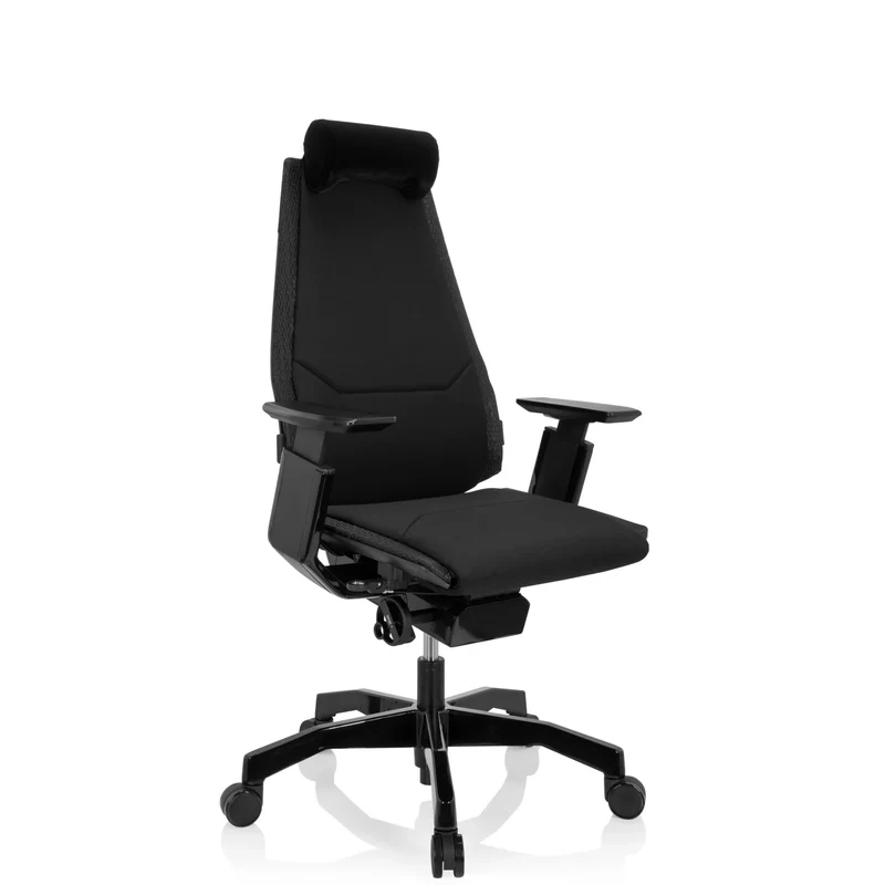 GENIDIA BLACK tissu - Siège de bureau haut de gamme