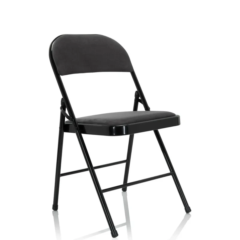 TUDELA I | Tissu velours - Chaise pliante