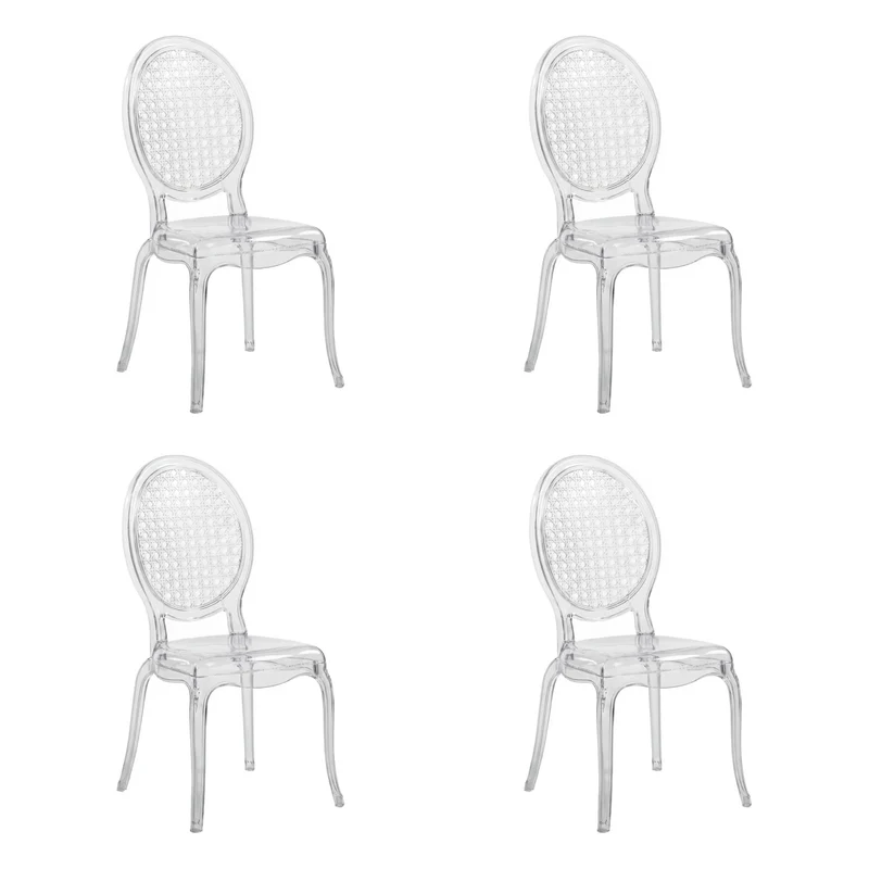 CRISTALIO | Lot de 4 - Chaise à quatre pieds