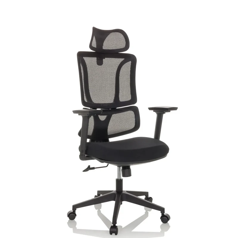 ERGOMY | Tissu / Maille | Structure : Noir - Siège de bureau à domicile