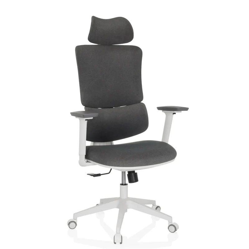 ERGOMY WF | Tissu | Structure : Blanc - Siège de bureau à domicile