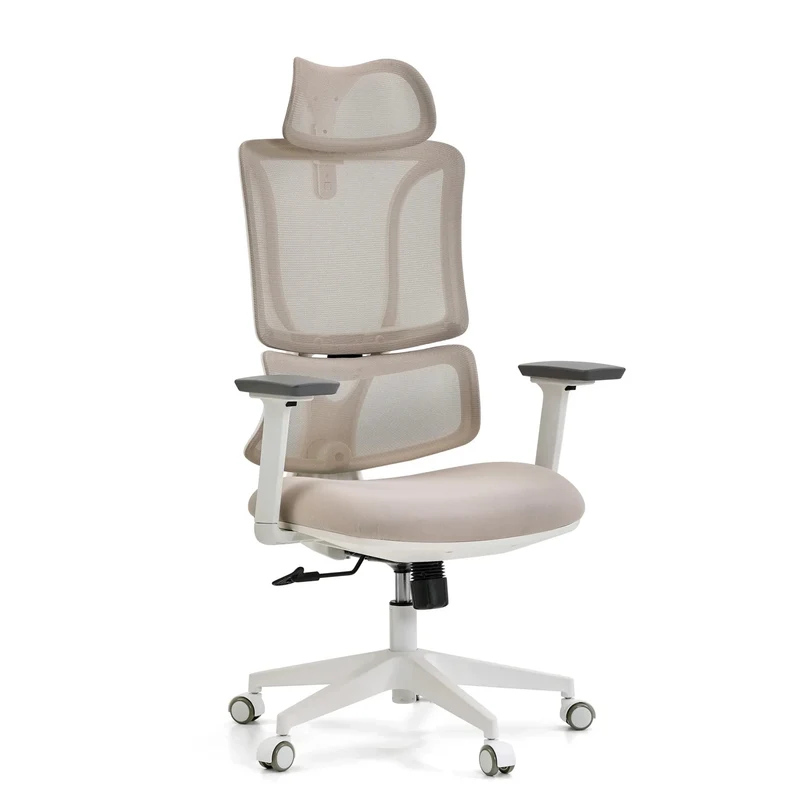 ERGOMY W | Tissu / Maille | Structure : Blanc - Siège de bureau de qualité professionnelle