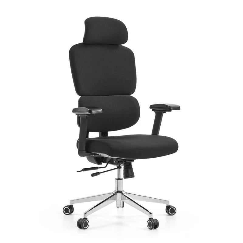 Ergomy F 2 | Tissu | Structure : Noir - Siège de bureau de qualité professionnelle
