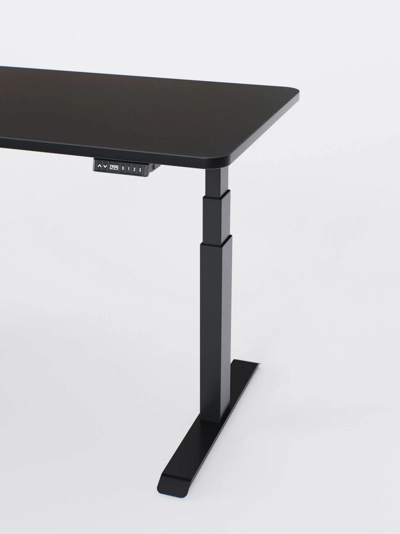 Advanced Go - Plateau Auva | Bureau Assis Debout Électrique, 70 cm, Angles arrondis, Ports USB A & C