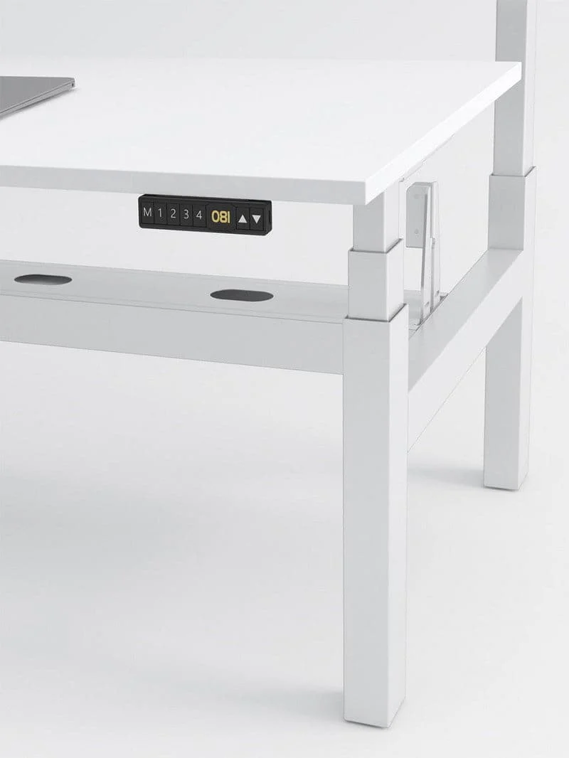 Duo | Bench Assis Debout Électrique, 2 postes